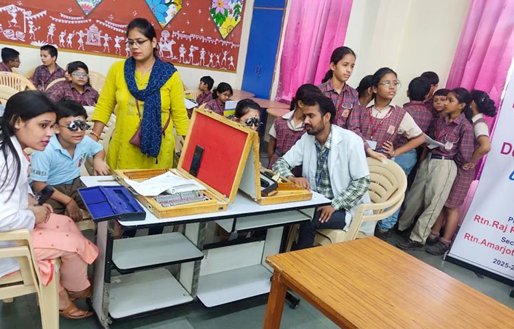Eye Screening Camp at AG DAV Centenary Public School on August 7